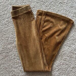 Aerie Women's Corduroy Flare Pants in Brown